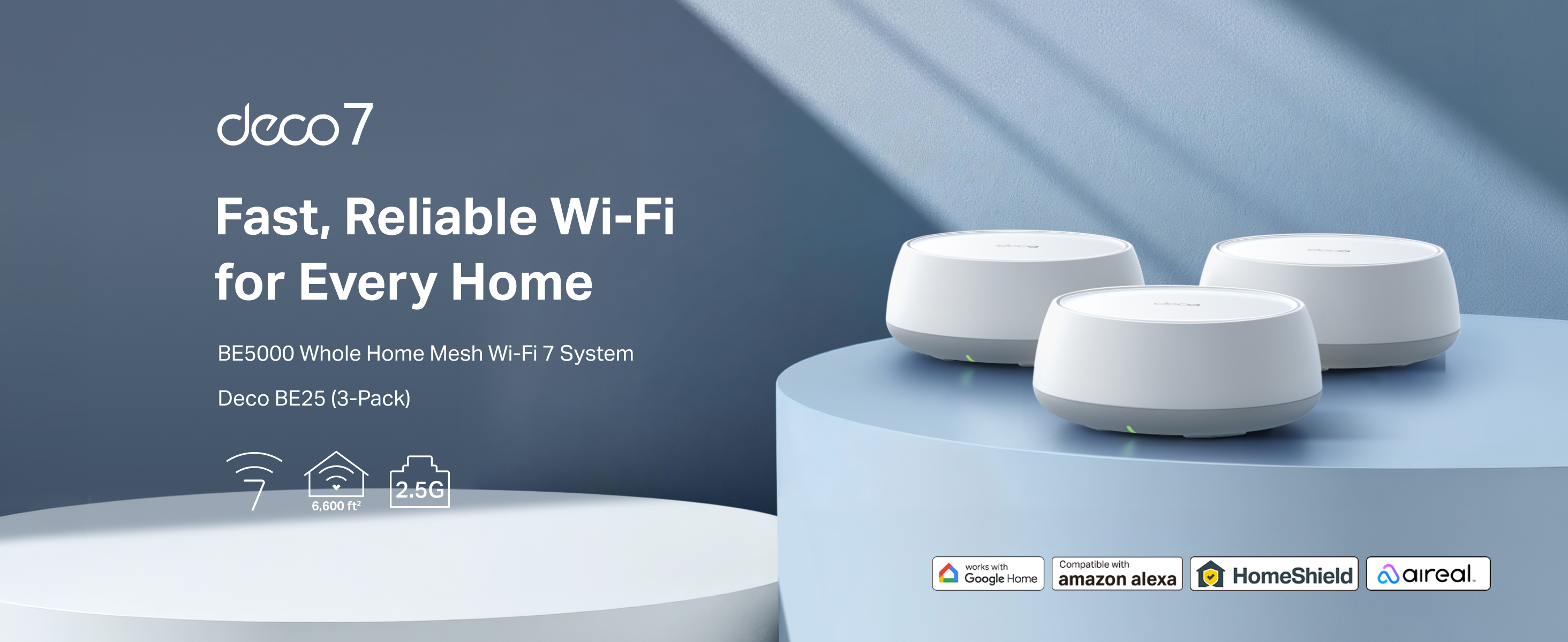 Amazon.com: TP-Link Deco 7 BE25 Dual-Band BE5000 WiFi 7 Mesh Wi-Fi
